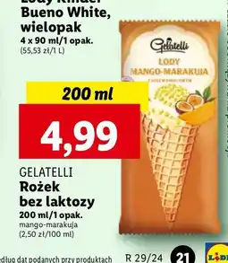 Lidl Rożek mango-marakuja z sosem owocowym Gelatelli oferta