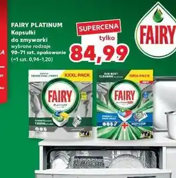 Kaufland Tabletki do zmywarki Fairy Platinum Plus oferta