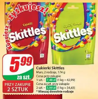 Dino Cukierki crazy sours Skittles oferta