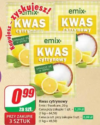 Dino Kwasek cytrynowy Emix oferta