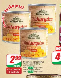 Dino Kukurydza konserwowa Warzyw Moc oferta