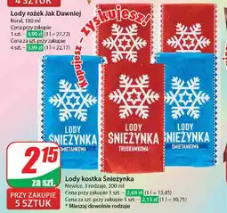 Dino Lody śnieżynka śmietankowe Śnieżynka oferta