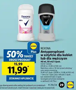 Lidl Antyperspirant Rexona Sexy Bouquet oferta