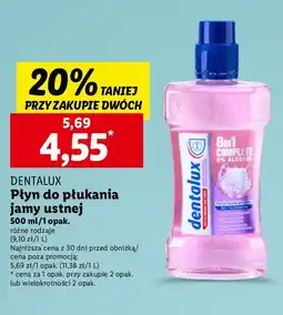 Lidl Płyn do płukania jamy ustnej 8in1 Dentalux oferta