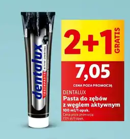 Lidl Pasta do zębów z węglem aktywnym Dentalux oferta