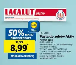 Lidl Pasta do zębow Lacalut Aktiv oferta