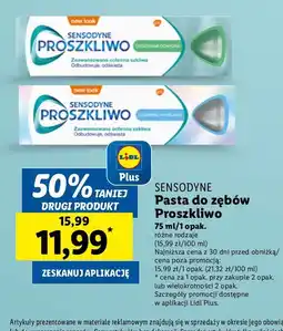 Lidl Pasta do zębow Sensodyne Pro Szkliwo Codzienna Ochrona oferta