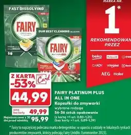 Kaufland Tabletki do zmywarek lemon Fairy All In 1 oferta