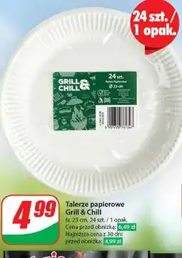 Dino Talerze papierowe 23 cm Grill & Chill oferta