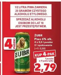 Kaufland Piwo Żubr 1768 oferta