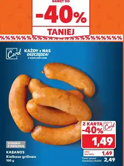 Kaufland Kiełbasa grillowa Kabanos oferta