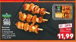 Kaufland Szaszłyk drobiowy w marynacie z papryką i cebulą K-Classic Let's Bbq oferta