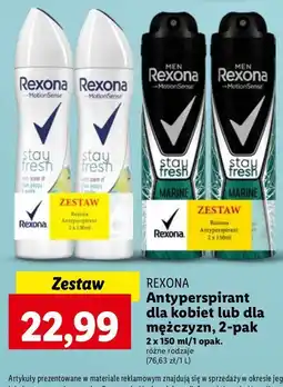 Lidl Dezodorant blue poppy & apple Rexona Stay Fresh oferta