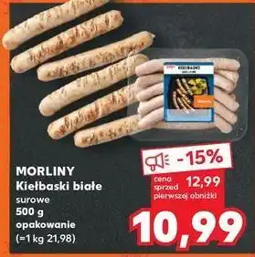 Kaufland Kiełbaski białe surowe Morliny oferta