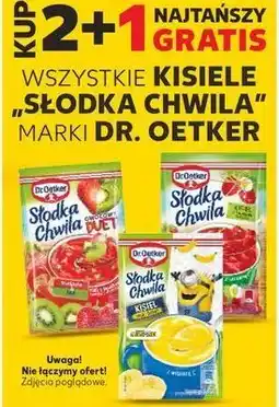 Kaufland Kisiel truskawka-kiwi Dr. Oetker Słodka Chwila Owocowy Duet oferta