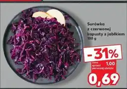 Kaufland Surówka z czerwonej kapusty jabłkiem oferta