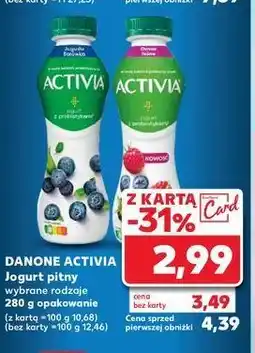 Kaufland Jogurt owoce leśne Danone Activia oferta