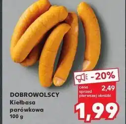 Kaufland Kiełbasa parówkowa Dobrowolscy oferta