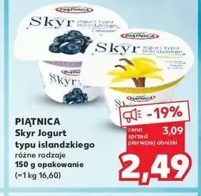 Kaufland Jogurt typu islandzkiego z jagodami Piątnica Skyr oferta