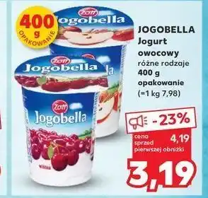 Kaufland Jogurt wiśnia Zott Jogobella oferta