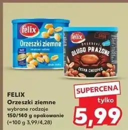Kaufland Orzeszki ziemne smażone i solone Felix oferta