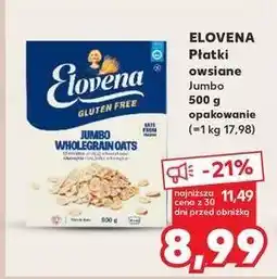 Kaufland Płatki owsiane Elovena oferta