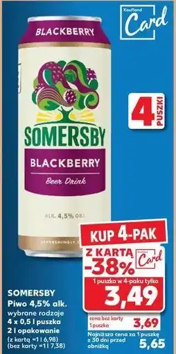 Kaufland Piwo Somersby Blackberry oferta