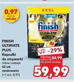 Tabletki do zmywarek lemon Finish Ultimate Plus