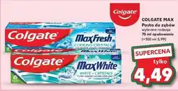 Kaufland Pasta do zębów cooling crystals Colgate Max Fresh oferta