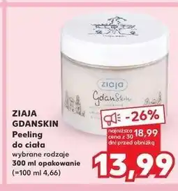 Kaufland Olejowy peeling do ciała z kruszonymi muszlami Ziaja Gdanskin oferta