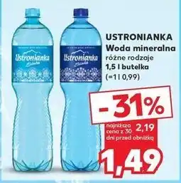 Kaufland Woda niegazowana Ustronianka Biała oferta
