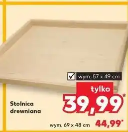 Kaufland Stolnica drewniana wym. 57 x 49 cm oferta