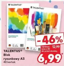 Blok rysunkowy a3 40 kartek Talentus