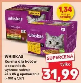 Kaufland Karma dla kota drobiowe frykasy Whiskas Pure Delight oferta