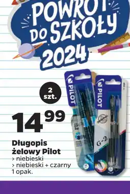 Długopis żelowy niebieski + czarny Pilot