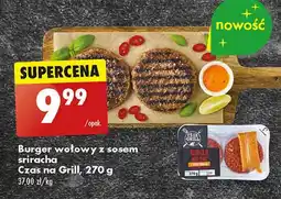 Biedronka Burger wołowy z sosem sriracha Czas Na Grill oferta