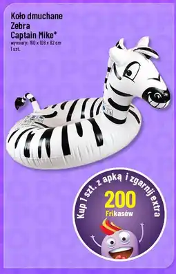 Polomarket Koło dmuchane Zebra Captain Mike oferta