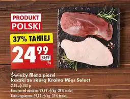 Biedronka Filet z piersi kaczki ze skórą Kraina Mięs oferta