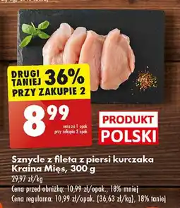 Biedronka Sznycle z fileta kurczaka Kraina Mięs oferta
