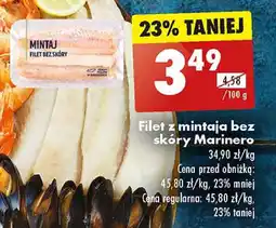 Biedronka Mintaj filet bez skóry Marinero oferta