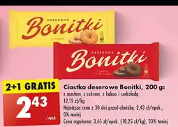 Biedronka Ciastka z kakao i czekoladą Bonitki oferta