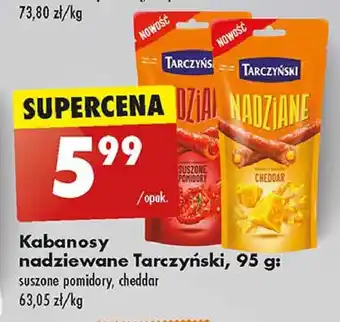 Biedronka Kabanosy suszone pomidory Tarczyński Nadziane oferta