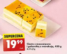 Biedronka Ciasto z mascarpone i galaretka marakują oferta