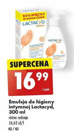 Biedronka Emulsja do higieny intymnej Lactacyd Femina oferta