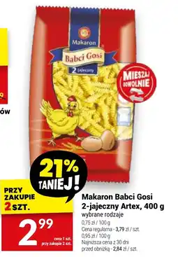 Twój Market Makaron Babci Gosi 2-jajeczny Artex, 400 g oferta