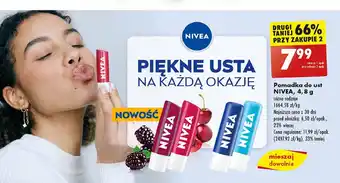 Biedronka Pomadka blackberry shine Nivea oferta