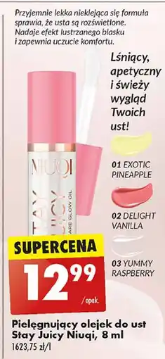 Biedronka Olejek do ust 02 Niuqi Stay Juicy oferta