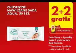 Biedronka Chusteczki nawilżane aqua Dada oferta