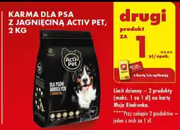 Biedronka Karma dla psa z jagnięciną sensitive Activ Pet oferta
