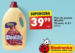 Biedronka Płyn do prania mix colors Woolite Keratin oferta